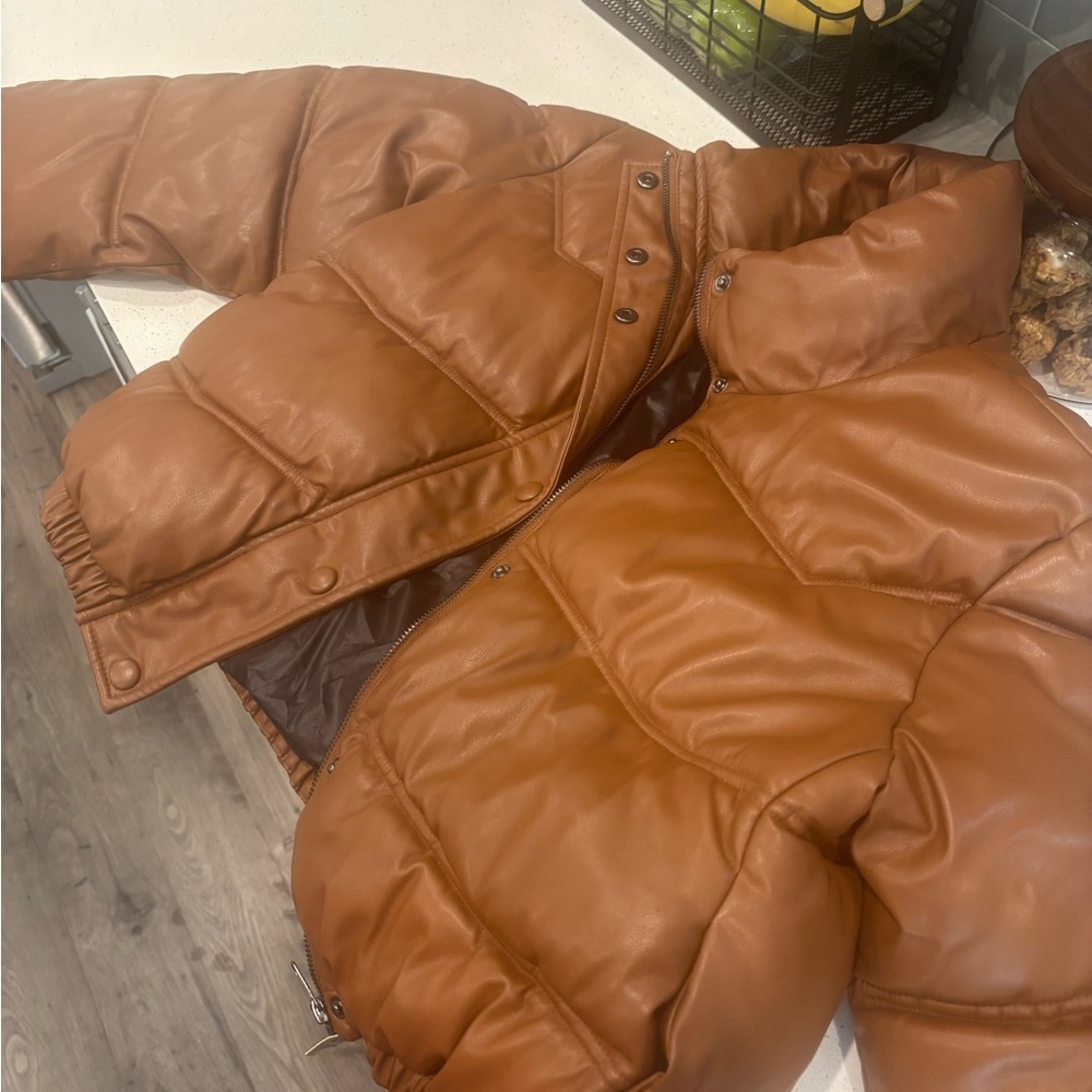 Zara Brown Puffer Jacket